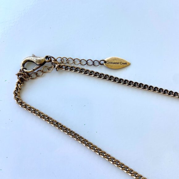 Unique Spires Burgundy Beaded Long Gold Tone Necklace Set with Earrings - Picture 3 of 6